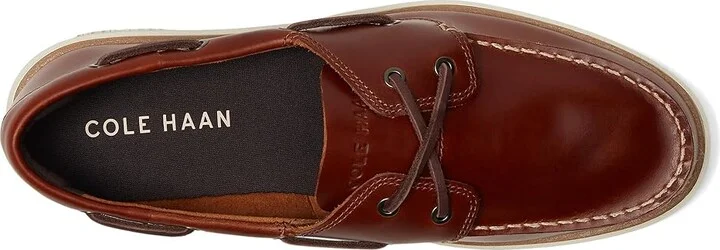 Cole Haan Grand Crosscourt Boat Shoe Men's Lace-up Boots British Tan/Dark Chocolate/Ivory : 10.5 D - Medium, Leather - Image 2