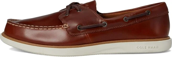 Cole Haan Grand Crosscourt Boat Shoe Men's Lace-up Boots British Tan/Dark Chocolate/Ivory : 10.5 D - Medium, Leather - Image 6