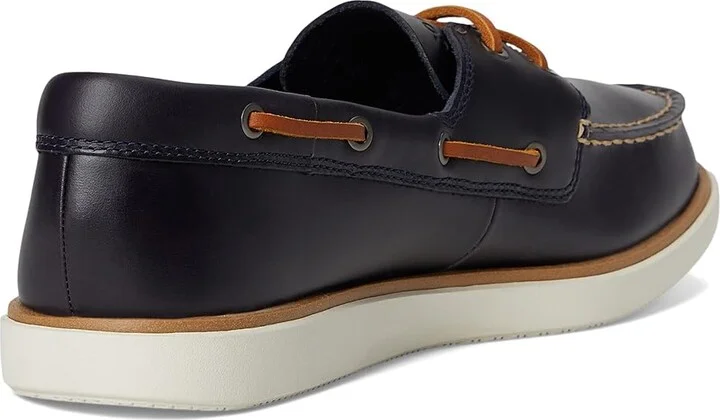 Cole Haan Grand Crosscourt Boat Shoe Men's Lace-up Boots Navy Blazer/British Tan/Ivory : 9 D - Medium, Leather - Image 4