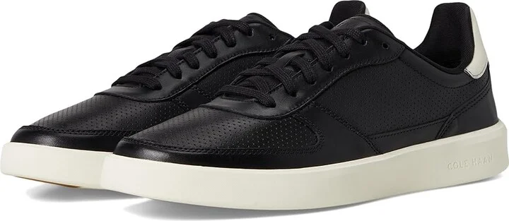 Cole Haan Grand Crosscourt Daily Court Sneakers Men's Lace-up Boots Black/Ivory : 13 D - Medium, Leather