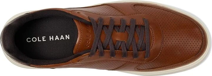 Cole Haan Grand Crosscourt Daily Court Sneakers Men's Lace-up Boots British Tan/Dark Chocolate/Ivory : 10.5 D - Medium, Leather - Image 2