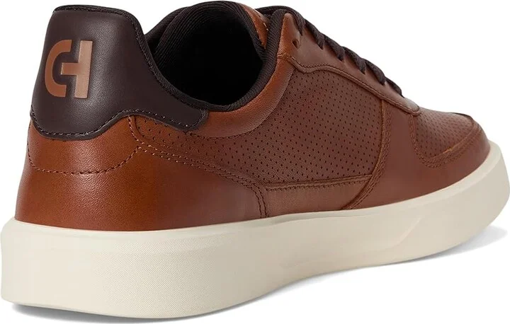 Cole Haan Grand Crosscourt Daily Court Sneakers Men's Lace-up Boots British Tan/Dark Chocolate/Ivory : 10.5 D - Medium, Leather - Image 4