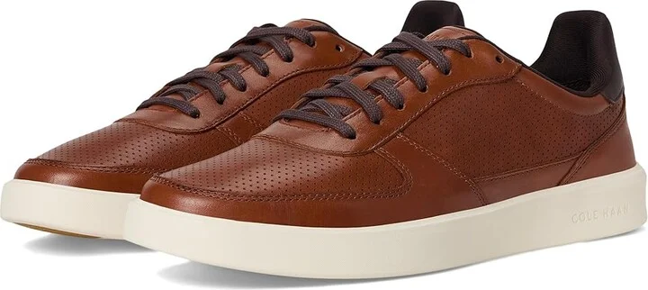 Cole Haan Grand Crosscourt Daily Court Sneakers Men's Lace-up Boots British Tan/Dark Chocolate/Ivory : 10.5 D - Medium, Leather
