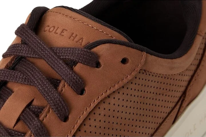Cole Haan Grand Crosscourt Daily Court Sneakers Men's Lace-up Boots British Tan Nubuck/Ivory : 13 D - Medium, Leather - Image 7