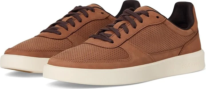 Cole Haan Grand Crosscourt Daily Court Sneakers Men's Lace-up Boots British Tan Nubuck/Ivory : 13 D - Medium, Leather