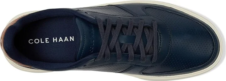 Cole Haan Grand Crosscourt Daily Court Sneakers Men's Lace-up Boots Navy Blazer/British Tan/Ivory : 10 D - Medium, Leather - Image 2