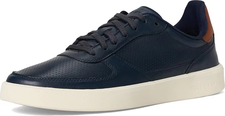 Cole Haan Grand Crosscourt Daily Court Sneakers Men's Lace-up Boots Navy Blazer/British Tan/Ivory : 10 D - Medium, Leather - Image 5
