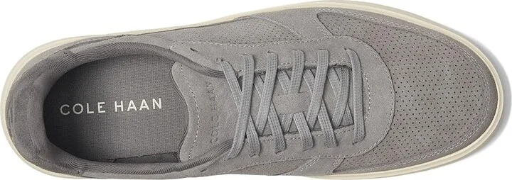 Cole Haan Grand Crosscourt Daily Court Sneakers Men's Lace-up Boots Sea Stone Suede/Lava Smoke/Ivory : 7.5 D - Medium, Leather - Image 2