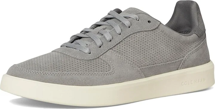 Cole Haan Grand Crosscourt Daily Court Sneakers Men's Lace-up Boots Sea Stone Suede/Lava Smoke/Ivory : 7.5 D - Medium, Leather - Image 5