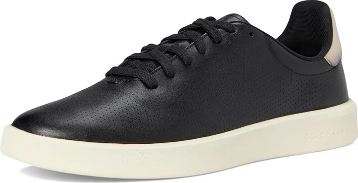 Cole Haan Grand Crosscourt Daily Laser Sneakers Men's Shoes Black/Ancient Scroll/Ivory : 7.5 D - Medium, Leather - Image 5