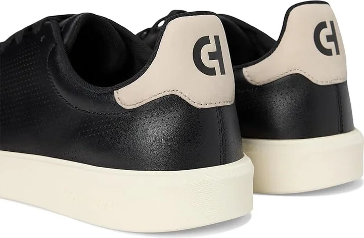 Cole Haan Grand Crosscourt Daily Laser Sneakers Men's Shoes Black/Ancient Scroll/Ivory : 7.5 D - Medium, Leather - Image 7