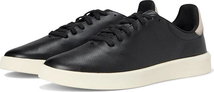 Cole Haan Grand Crosscourt Daily Laser Sneakers Men's Shoes Black/Ancient Scroll/Ivory : 7.5 D - Medium, Leather