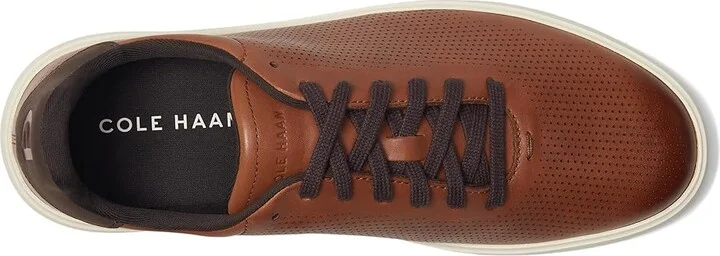 Cole Haan Grand Crosscourt Daily Laser Sneakers Men's Shoes British Tan/Dark Chocolate/Ivory : 7 D - Medium, Leather - Image 2