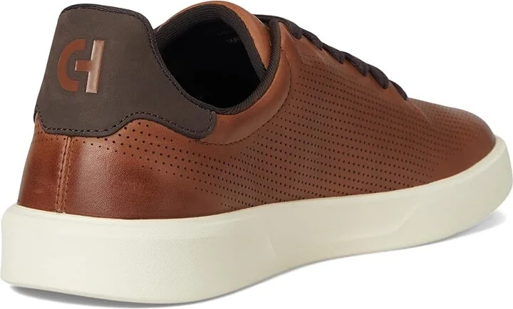 Cole Haan Grand Crosscourt Daily Laser Sneakers Men's Shoes British Tan/Dark Chocolate/Ivory : 7 D - Medium, Leather - Image 4