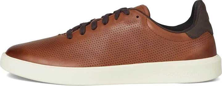 Cole Haan Grand Crosscourt Daily Laser Sneakers Men's Shoes British Tan/Dark Chocolate/Ivory : 7 D - Medium, Leather - Image 6