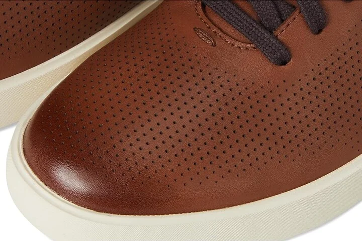 Cole Haan Grand Crosscourt Daily Laser Sneakers Men's Shoes British Tan/Dark Chocolate/Ivory : 7 D - Medium, Leather - Image 7