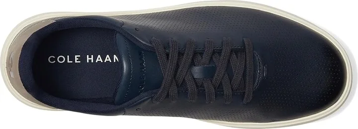 Cole Haan Grand Crosscourt Daily Laser Sneakers Men's Shoes Navy Blazer/Sea Stone/Ivory : 12 D - Medium, Leather - Image 2