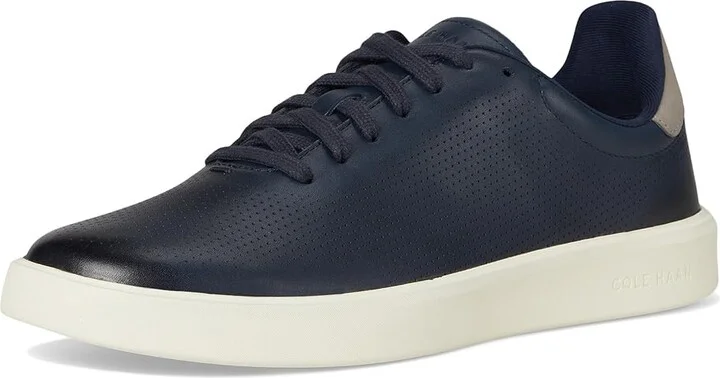 Cole Haan Grand Crosscourt Daily Laser Sneakers Men's Shoes Navy Blazer/Sea Stone/Ivory : 12 D - Medium, Leather - Image 5