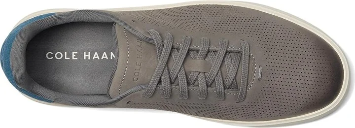 Cole Haan Grand Crosscourt Daily Laser Sneakers Men's Shoes Sea Stone Nubuck/Indian Teal/Ivory : 10.5 D - Medium, Leather - Image 2