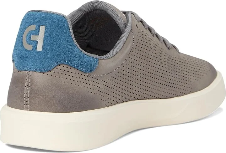 Cole Haan Grand Crosscourt Daily Laser Sneakers Men's Shoes Sea Stone Nubuck/Indian Teal/Ivory : 10.5 D - Medium, Leather - Image 4