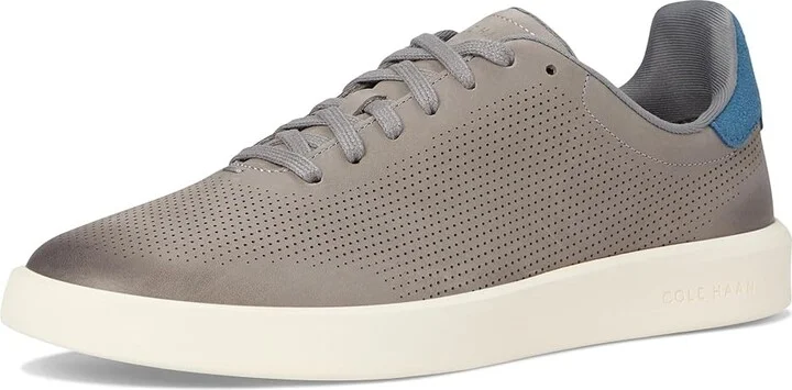 Cole Haan Grand Crosscourt Daily Laser Sneakers Men's Shoes Sea Stone Nubuck/Indian Teal/Ivory : 10.5 D - Medium, Leather - Image 5
