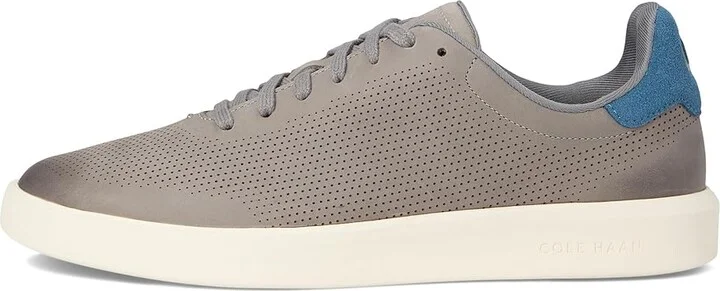 Cole Haan Grand Crosscourt Daily Laser Sneakers Men's Shoes Sea Stone Nubuck/Indian Teal/Ivory : 10.5 D - Medium, Leather - Image 6