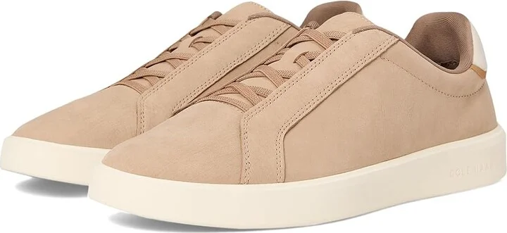 Cole Haan Grand Crosscourt Daily Ltt Slip-On Sneakers Men's Shoes Birch Beige/Farro/Ivory : 10 D - Medium, Leather