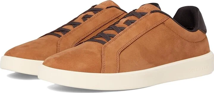 Cole Haan Grand Crosscourt Daily Ltt Slip-On Sneakers Men's Shoes Brit Tan/Dark Chocolate/Natural : 7 D - Medium, Leather