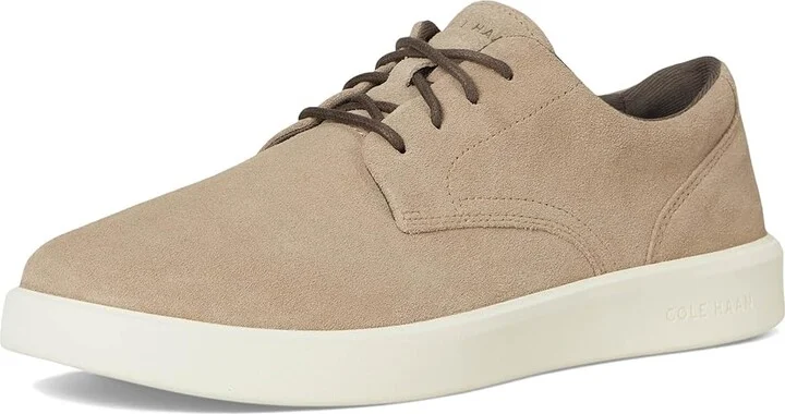 Cole Haan Grand Crosscourt Daily Plain Toe Sneakrs Men's Shoes Birchbeige Suede/Truffle/Ivory : 13 D - Medium, Leather - Image 5