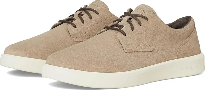 Cole Haan Grand Crosscourt Daily Plain Toe Sneakrs Men's Shoes Birchbeige Suede/Truffle/Ivory : 13 D - Medium, Leather