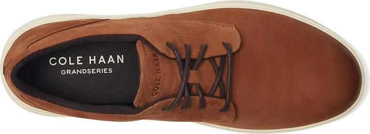 Cole Haan Grand Crosscourt Daily Plain Toe Sneakrs Men's Shoes British Tan Nubuck/Dark Chocolate/Ivory : 9 D - Medium, Leather - Image 2