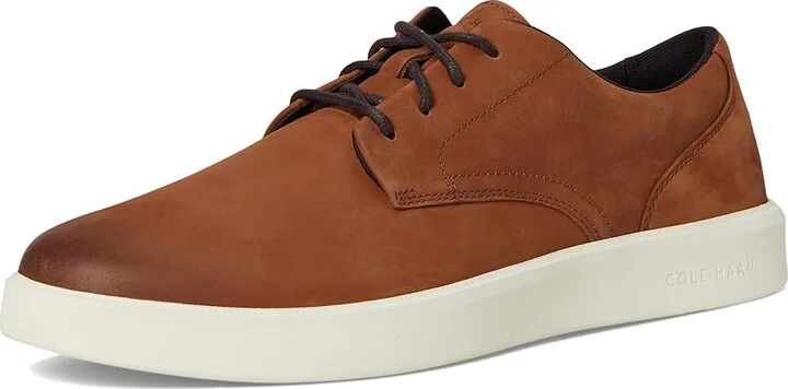 Cole Haan Grand Crosscourt Daily Plain Toe Sneakrs Men's Shoes British Tan Nubuck/Dark Chocolate/Ivory : 9 D - Medium, Leather - Image 5