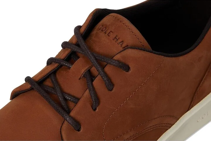 Cole Haan Grand Crosscourt Daily Plain Toe Sneakrs Men's Shoes British Tan Nubuck/Dark Chocolate/Ivory : 9 D - Medium, Leather - Image 7