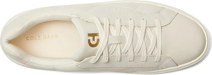 Cole Haan Grand Crosscourt Daily Sneaker Women's Shoes Ivory Quilted Leather/Ivory : 7 B - Medium, Leather/Suede/Textile - Image 2