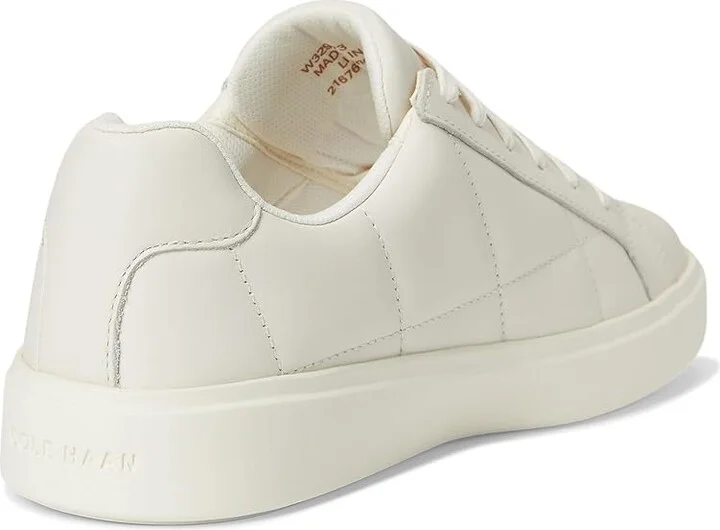 Cole Haan Grand Crosscourt Daily Sneaker Women's Shoes Ivory Quilted Leather/Ivory : 7 B - Medium, Leather/Suede/Textile - Image 4