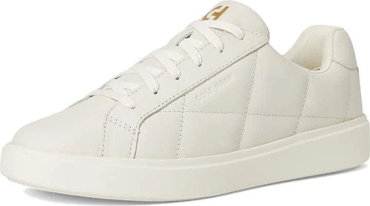 Cole Haan Grand Crosscourt Daily Sneaker Women's Shoes Ivory Quilted Leather/Ivory : 7 B - Medium, Leather/Suede/Textile - Image 5