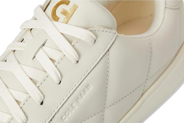 Cole Haan Grand Crosscourt Daily Sneaker Women's Shoes Ivory Quilted Leather/Ivory : 7 B - Medium, Leather/Suede/Textile - Image 7