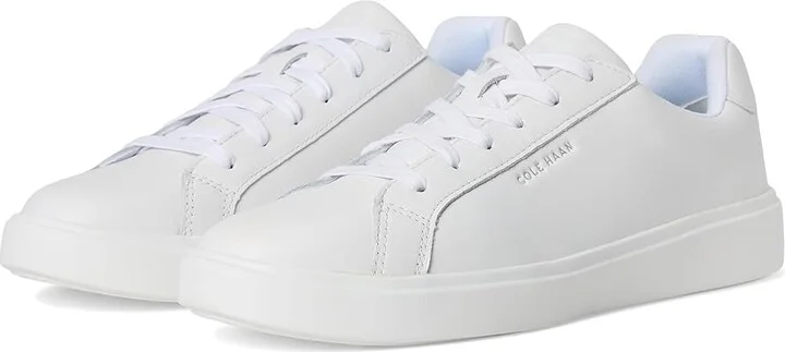 Cole Haan Grand Crosscourt Daily Sneaker Women's Shoes White/Argento : 10 B - Medium, Leather/Suede/Textile