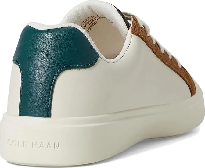 Cole Haan Grand Crosscourt Daily Sneakers Women's Shoes Ivory/Tobacco Suede : 6.5 C - Wide, Leather - Image 4