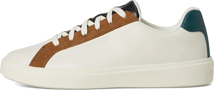 Cole Haan Grand Crosscourt Daily Sneakers Women's Shoes Ivory/Tobacco Suede : 6.5 C - Wide, Leather - Image 6