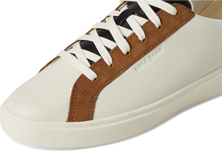 Cole Haan Grand Crosscourt Daily Sneakers Women's Shoes Ivory/Tobacco Suede : 6.5 C - Wide, Leather - Image 7