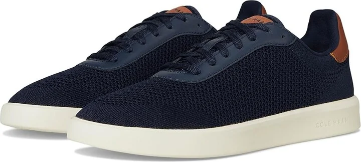 Cole Haan Grand Crosscourt Daily Stitchlite Sneaker Men's Lace-up Boots Navy Blazer/Brit Tan/Ivory : 9 D - Medium, Leather/Suede