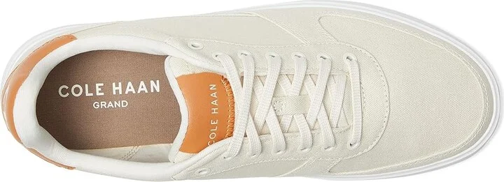 Cole Haan Grand Crosscourt Daily Turf Men's Lace-up Boots Ivory/Natural/Optic White : 7 D - Medium, Leather - Image 2