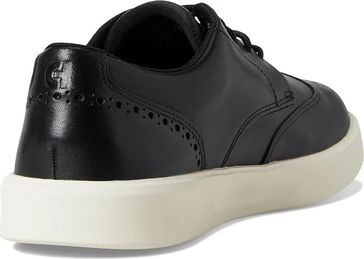 Cole Haan Grand Crosscourt Daily Wing Tip Sneakers Men's Shoes Black/Ivory : 12 D - Medium - Image 4
