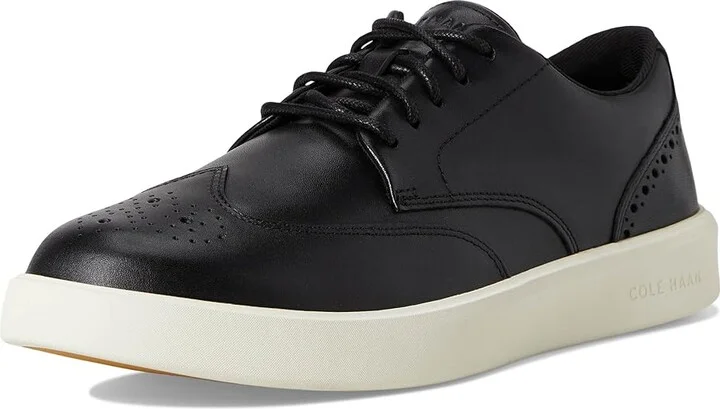 Cole Haan Grand Crosscourt Daily Wing Tip Sneakers Men's Shoes Black/Ivory : 12 D - Medium - Image 5