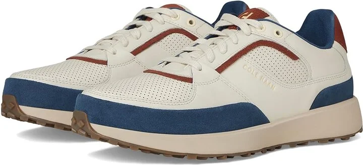 Cole Haan Grand Crosscourt Downtown Sneakers Men's Lace-up Boots Ivory/Dark Cuoio/Light Sesame : 9.5 D - Medium, Rubber