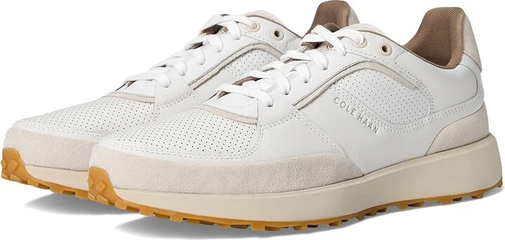Cole Haan Grand Crosscourt Downtown Sneakers Men's Lace-up Boots Optic White/Silver Lining/Ivory : 7.5 D - Medium, Rubber