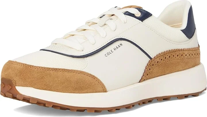 Cole Haan Grand Crosscourt Hallet Runners Women's Snow Shoes Ivory/Golden Honey Suede/Midnight Moon : 7 C - Wide, Leather - Image 5