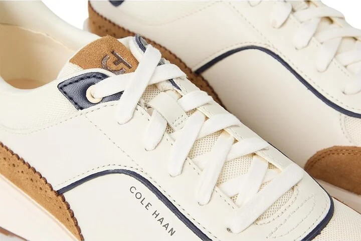 Cole Haan Grand Crosscourt Hallet Runners Women's Snow Shoes Ivory/Golden Honey Suede/Midnight Moon : 7 C - Wide, Leather - Image 7