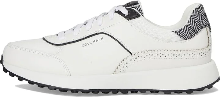 Cole Haan Grand Crosscourt Hallet Runners Women's Snow Shoes White Mesh/Herringbone : 5 B - Medium, Leather - Image 6